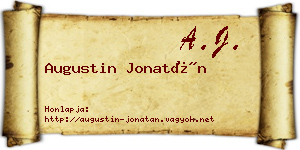 Augustin Jonatán névjegykártya